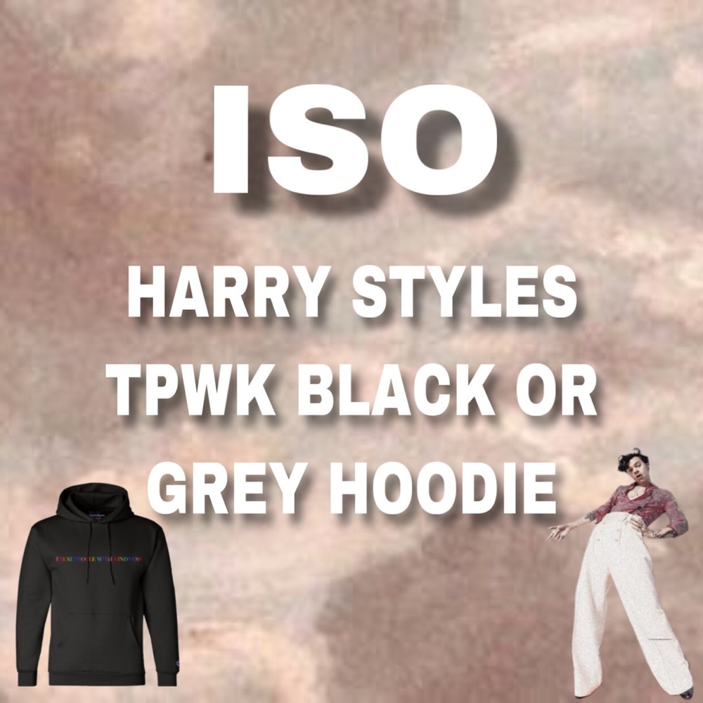 (ISO) TPWK CHAMPION HOODIE BLACK OR GREY